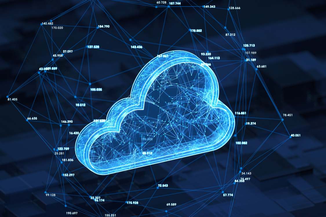 Image of a digital cloud