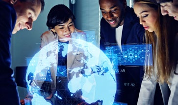 Image of a group of people collaborating 